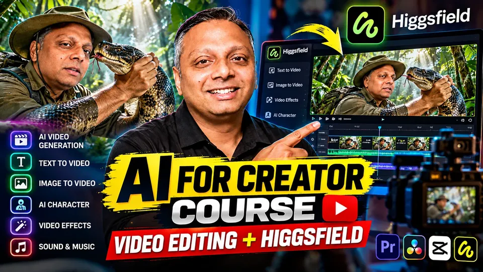 AI for Creator course — video editing and Higgsfield
